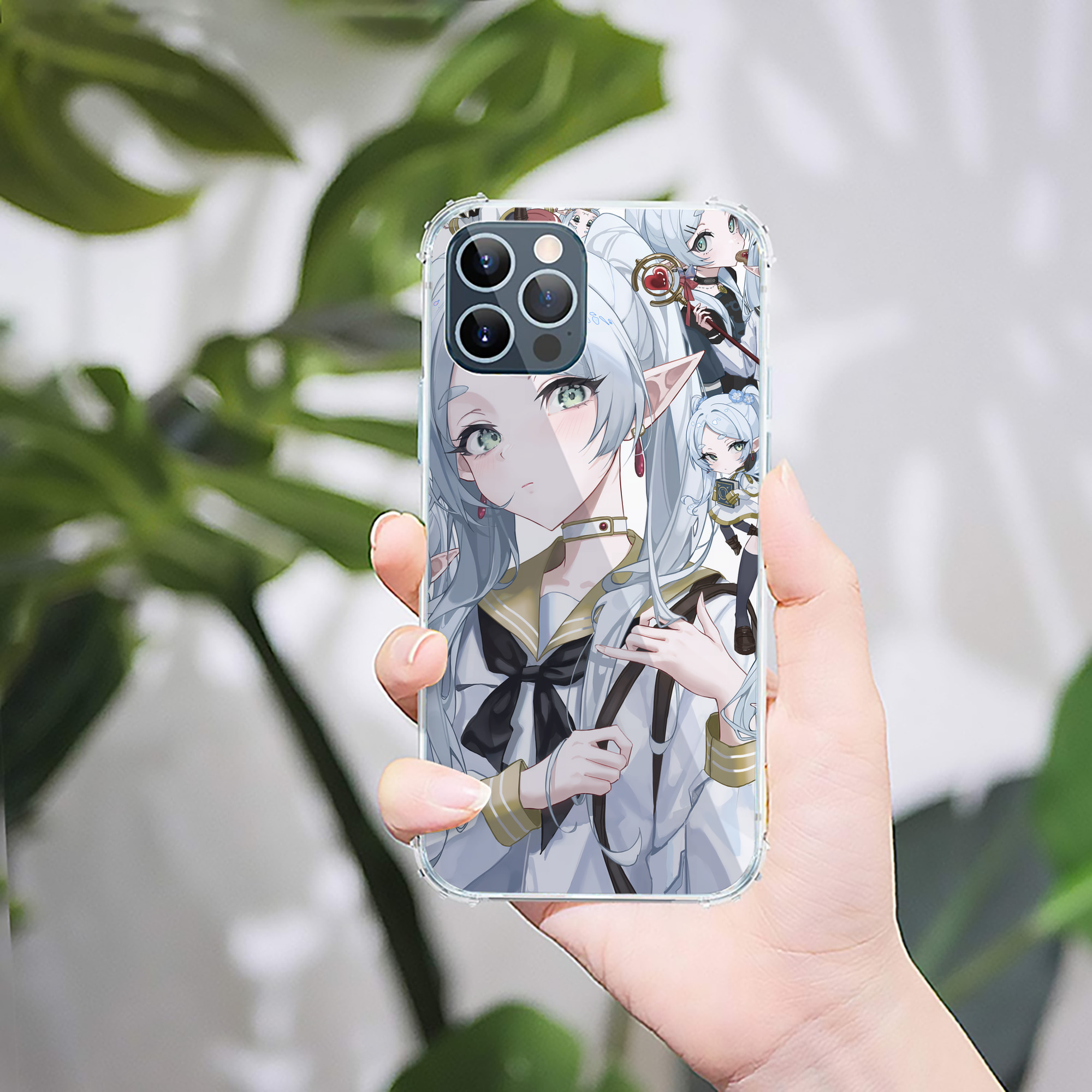（画像用） 葬送のフリーレン Frieren 【iPhone 12シリーズ対応】透明スマホケース（クリアソフトケース）